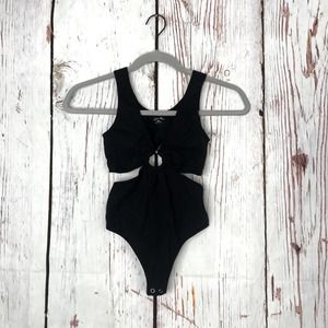 Sugar Rain Cut Out Backless Keyhole Music Festival Body Suit Size Small/Medium